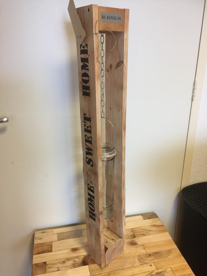 Kandelaar Recyclen hout cadeau